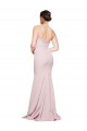 Best Stretch Crepe Strapless Sleeveless Low Back Sweep Train Formal Evening Dress Canada