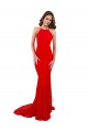 Best Lace High Neck Sleeveless Open Back Long Evening Dress Canada