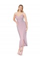 Best Soft Chiffon Spaghetti Straps Sleeveless V-Back Knee Length High Low Evening Dress Canada