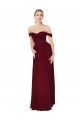 Best Soft Chiffon Off the Shoulder Sleeveless Mermaid Long Formal Dress Canada