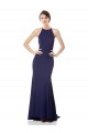 Best Stretch Crepe Halter Neck Sleeveless Long Evening Dress Canada