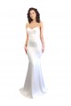 Best Stretch Crepe Sweetheart Sleeveless Low Back Long Formal Evening Dress Canada