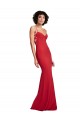 Best Stretch Crepe Spaghetti Straps Sleeveless Long Evening Dress Canada