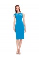 Best Stretch Crepe Sleeveless Cocktail Length Formal Evening Dress Canada