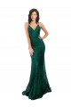 Best Lace V-Neck Sleeveless Open Back Long Black Tie Evening Dress Canada