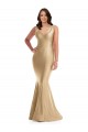 Best Silky Satin V-Neck Sleeveless V-Back Long Formal Plus Size Evening Dress Canada