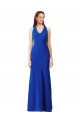 Best Stretch Crepe V-Neck Sleeveless Long Formal Evening Dress Canada
