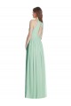 Best Soft Chiffon Halter Neck Sleeveless Open Back Long Semi Formal Evening Dress Canada