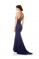 Best Stretch Crepe Halter Neck Sleeveless Long Evening Dress Canada