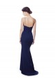 Best Stretch Crepe Spaghetti Straps Sleeveless Open Back Long Formal Dress Canada