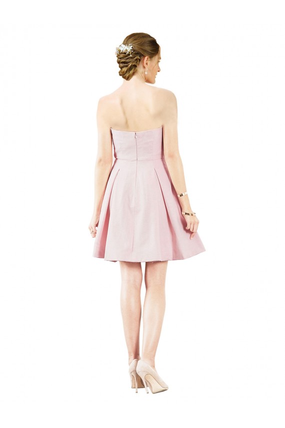 Best Satin Sweetheart Sleeveless Knee Length Evening Dress Canada