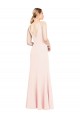 Best Stretch Crepe V-Neck Sleeveless V-Back Long Formal Evening Dress Canada