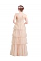 Best Tulle V-Neck Sleeveless Long Semi Formal Evening Dress Canada