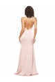 Best Silky Satin One Shoulder Sleeveless Low Back Long Formal Evening Dress Canada
