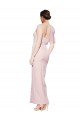 Best Stretch Crepe One Shoulder Sleeveless Low Back Long Formal Evening Dress Canada
