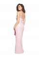 Best Stretch Crepe Strapless Sleeveless Low Back Pink Long Formal Dress Canada