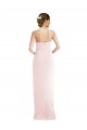 Best Stretch Crepe Halter Neck Sleeveless Long Semi Formal Evening Dress Canada