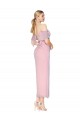 Best Soft Chiffon Off the Shoulder Cold Shoulder Knee Length Formal Evening Dress Canada