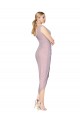 Best Soft Chiffon V-Neck Sleeveless V-Back Primrose Cocktail Length High Low Evening Dress Canada