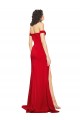 Best Silky Satin Off the Shoulder Sleeveless Long Formal Evening Dress Canada