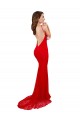 Best Lace High Neck Sleeveless Open Back Long Evening Dress Canada