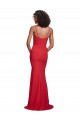 Best Stretch Crepe Spaghetti Straps Sleeveless Long Evening Dress Canada