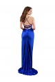 Best Silky Satin Cowl Neck Sleeveless Open Back Long Formal Evening Dress Canada