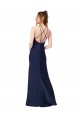 Best Silky Satin High Neck Sleeveless Open Back Long Formal Evening Dress Canada