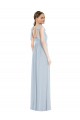 Best Soft Chiffon Spaghetti Straps Sleeveless Low Back Long Semi Formal Evening Dress Canada