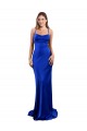 Best Silky Satin Cowl Neck Sleeveless Open Back Long Formal Evening Dress Canada