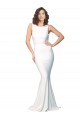 Best Stretch Crepe High Neck Sleeveless V-Back Long Formal Evening Dress Canada
