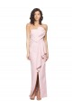 Best Stretch Crepe Strapless Sleeveless Low Back Pink Long Formal Dress Canada