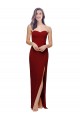 Best Stretch Crepe Sweetheart Sleeveless Low Back Long Evening Dress Canada