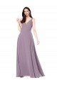 Best Soft Chiffon V-Neck Sleeveless V-Back Long Formal Evening Dress Canada