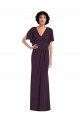 Best Spandex V-Neck Split Sleeves Long Formal Evening Dress Canada