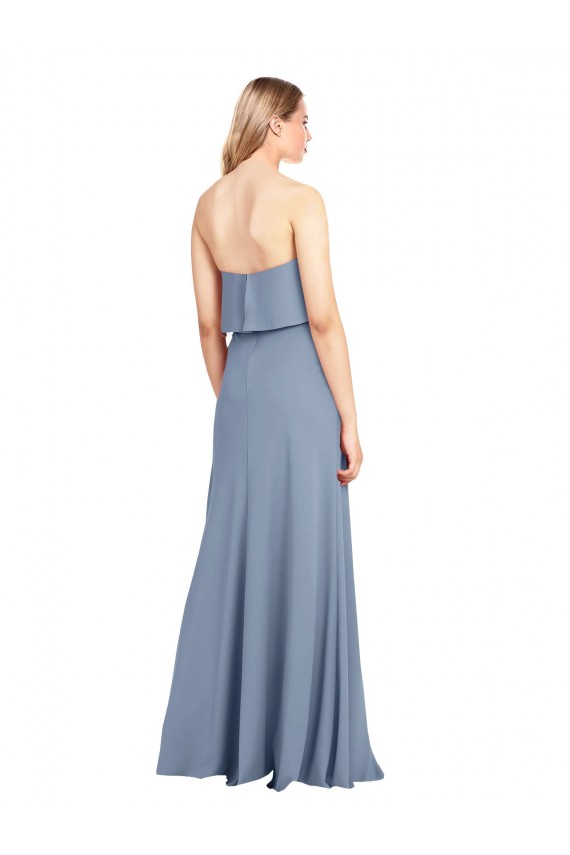 Best Stretch Crepe High Neck Sleeveless Long Formal Dress Canada