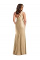 Best Silky Satin One Shoulder Sleeveless Long Formal Plus Size Evening Dress Canada