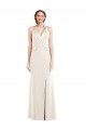 Best Stretch Crepe Halter Neck Sleeveless Low Back Long Semi Formal Evening Dress Canada