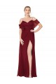 Best Soft Chiffon Off the Shoulder Cold Shoulder V-Back Long Formal Evening Dress Canada