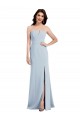 Best Stretch Crepe V-Neck Sleeveless Low Back Long Evening Gown Canada